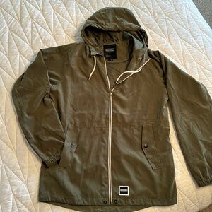 Ezekiel Zip up Hooded Jacket Mens Olive Green